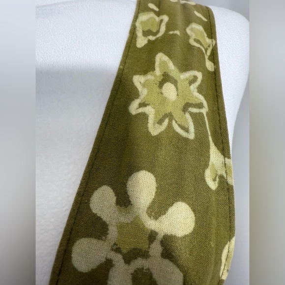 Funky Boho 100% Cotton Crossbody Bag With Outer Pocket Size 16 1/2” x 14” x 5” - Picture 2 of 8